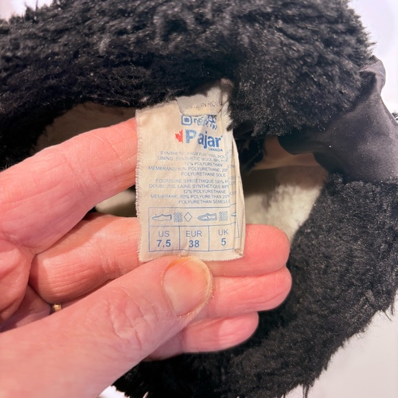 PAJAR TOBOGGAN 2.0 Women's High Zip Up Boot - Black - Size 7.5 - Picture 10 of 11